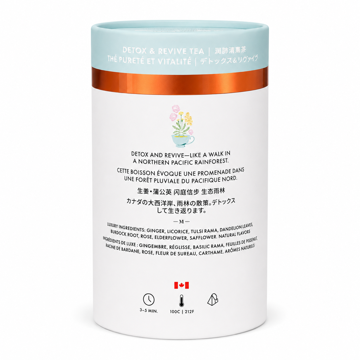 Detox and Revive Luxury Herbal tea | Canadian | 24ct