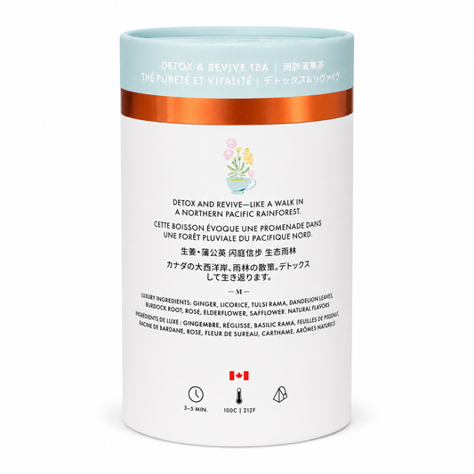 Detox and Revive Luxury Herbal tea | Canadian | 24ct
