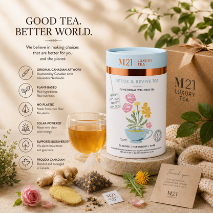 Detox and Revive Luxury Herbal tea | Canadian | 24ct